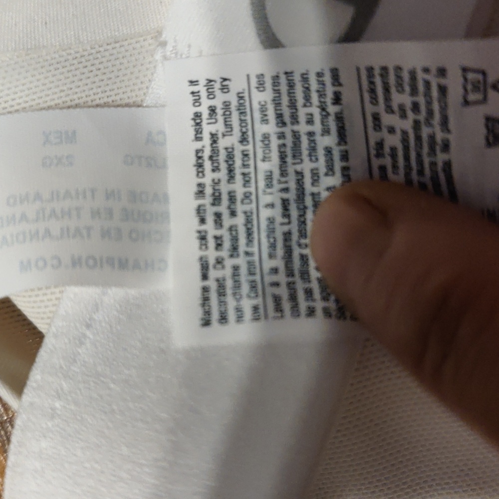 Champion NWT white Core Racerback Compression 2XL - Picture 5 of 5